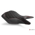 LUIMOTO DIAMOND Rider Seat Covers for the YAMAHA YZF-R3 (15-24), YZF-R25 (14-20), and MT-03 (20-23)
